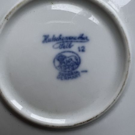 Блюдо Hutschenreuther Синий лук 32 см Германия 1946-1948 гг.
