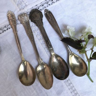 Ложка чайная десертная набор 4 шт. разные