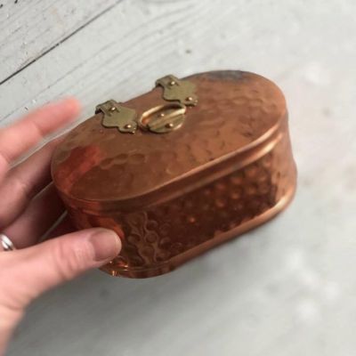 Шкатулка мыльница 12 см медь латунь