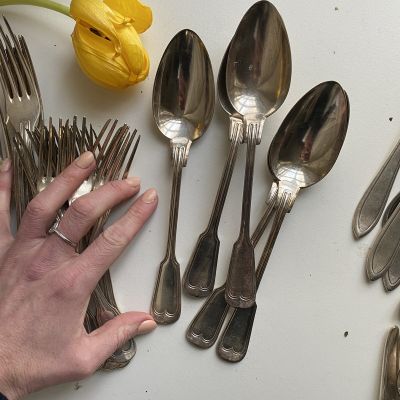 Ложка столовая 21 см WMF Германия гравировка инициалы