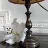 Лампа настольная с абажуром 38 см латунь Франция   
