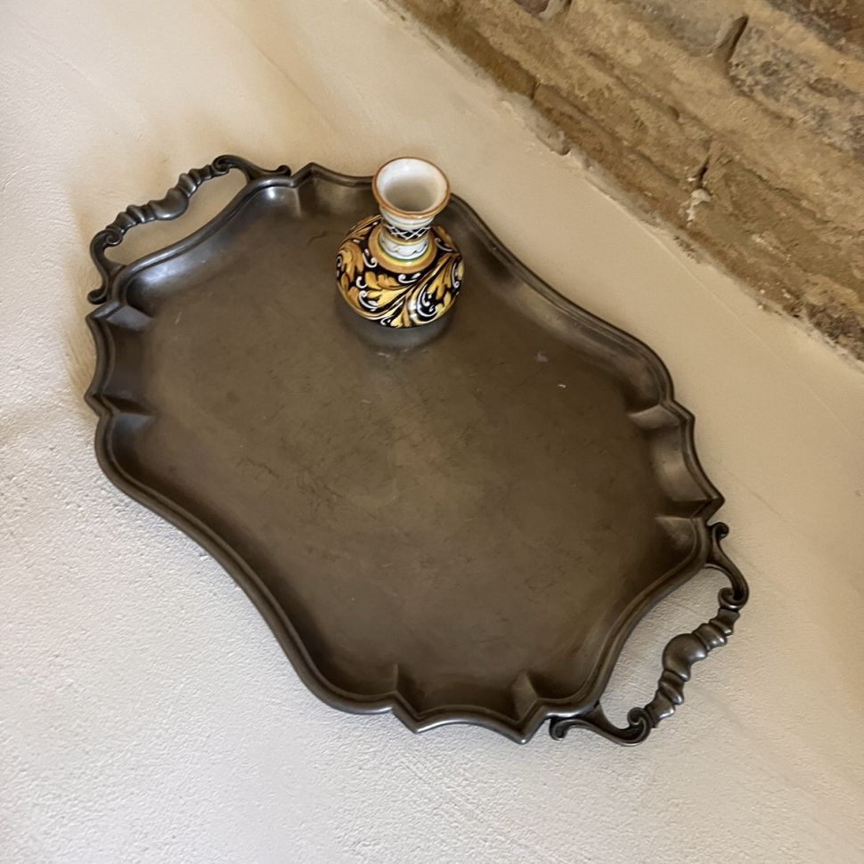 Поднос 49 см олово Италия