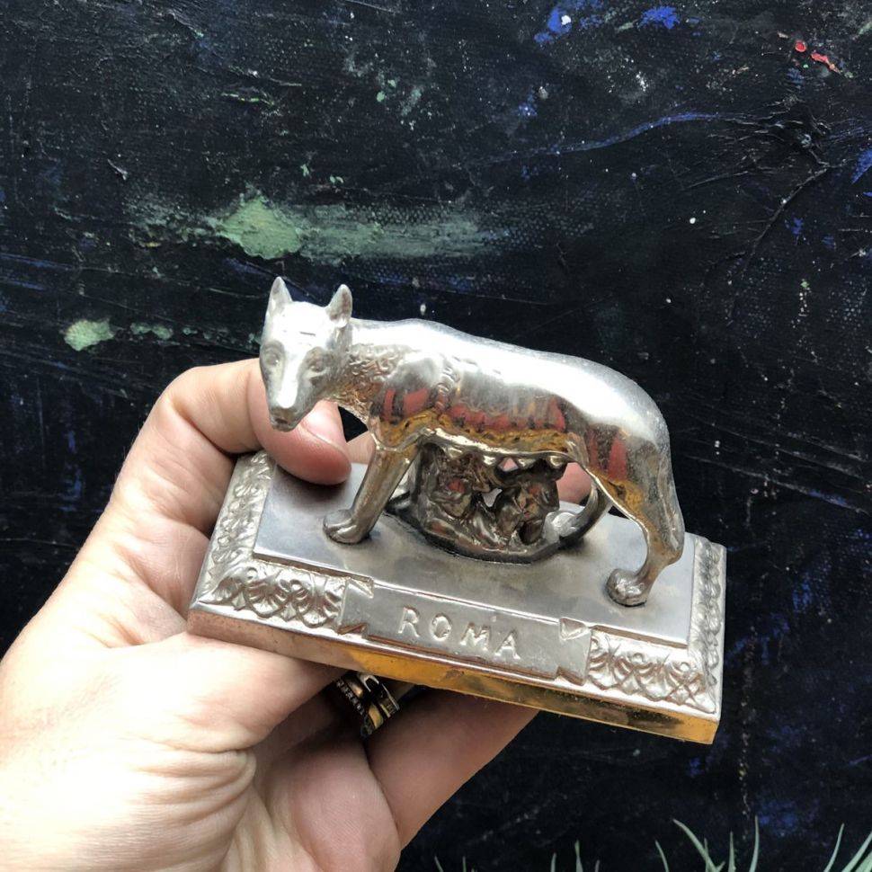 Статуэтка Капитолийская волчица металл