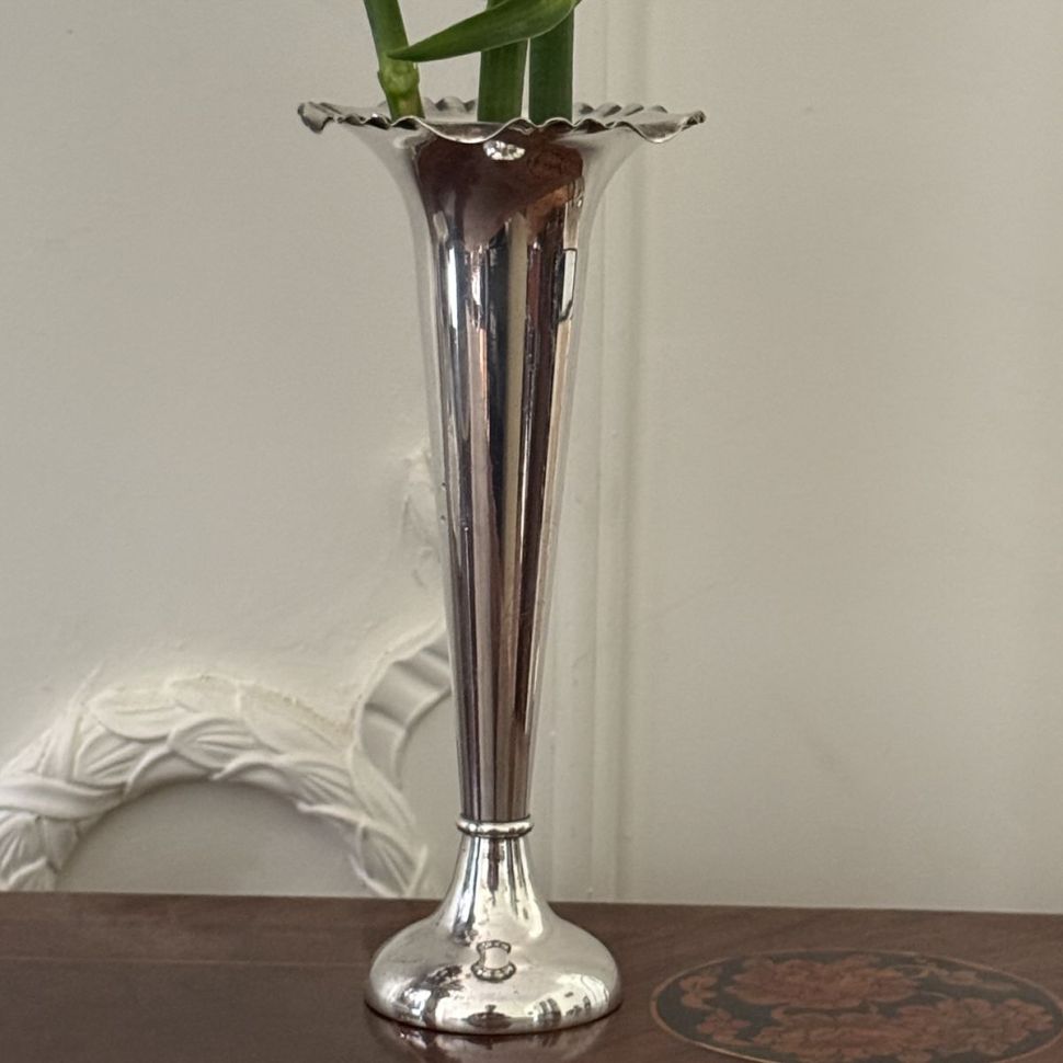 Ваза 19 см серебрение Франция