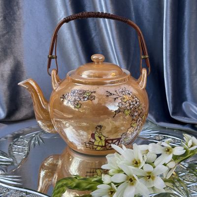 Чайник с ситом Гейша 1 л фарфор Япония        