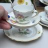 Кофейное трио Meissen Мейсенский букет​ 100 мл 1966 г. Германия