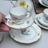 Кофейное трио Meissen Мейсенский букет​ 100 мл 1966 г. Германия