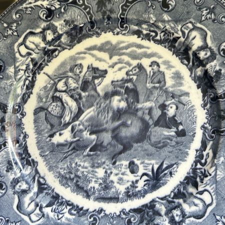 Тарелка Maastricht Societe Ceramique Chasse au Lion 25 см