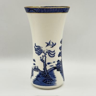 Ваза Royal Doulton Booths Real old Willow 24 см Англия 1981 г.