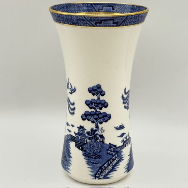 Ваза Royal Doulton Booths Real old Willow 24 см Англия 1981 г.