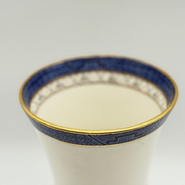 Ваза Royal Doulton Booths Real old Willow 24 см Англия 1981 г.