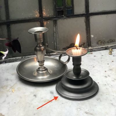 Подсвечник 10 см олово