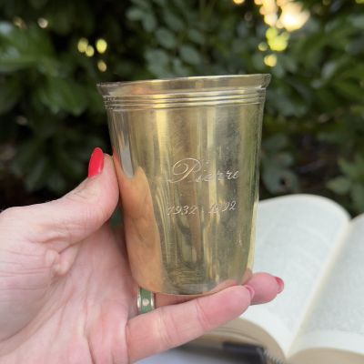 Стакан 300 мл латунь Франция надпись