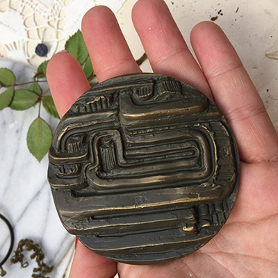 Медаль бронза номерная 5