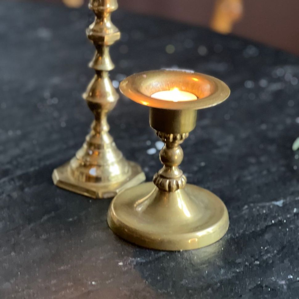 Подсвечник 13 см латунь