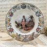 Тарелка Sarreguemines Types Bretons 21 см Франция 