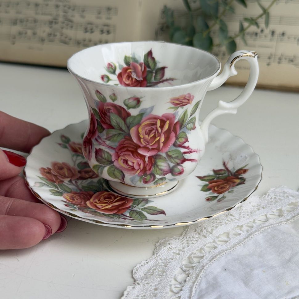 Кофейная пара Royal Albert Centennial Rose 130 мл