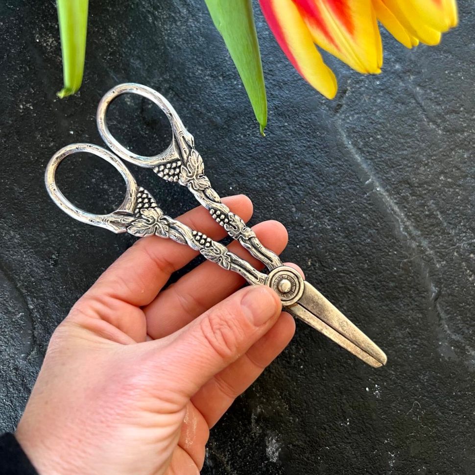 Ножницы для веточек Виноград 15 см мельхиор Швеция