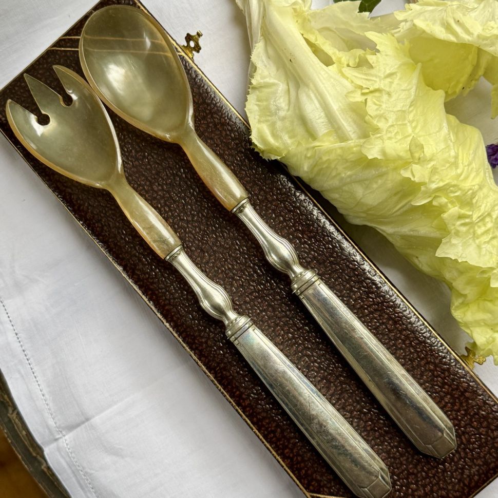 Ложка и вилка набор сервировочный Darteveile Франция 