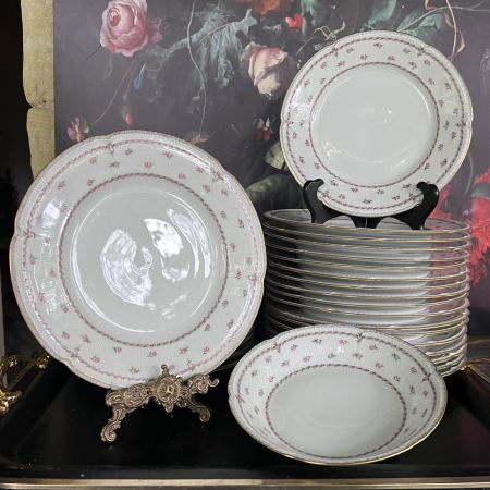 Тарелка Les Porсelaines SALMON et Cie Limoges 25 см Франция