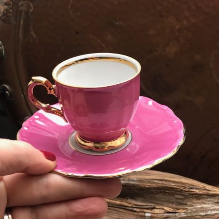 Кофейная пара розовая Бавария