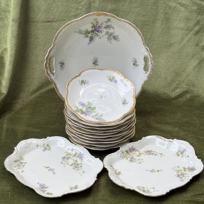 Тарелка Limoges Haviland набор 13 предметов Франция конец XIX в.