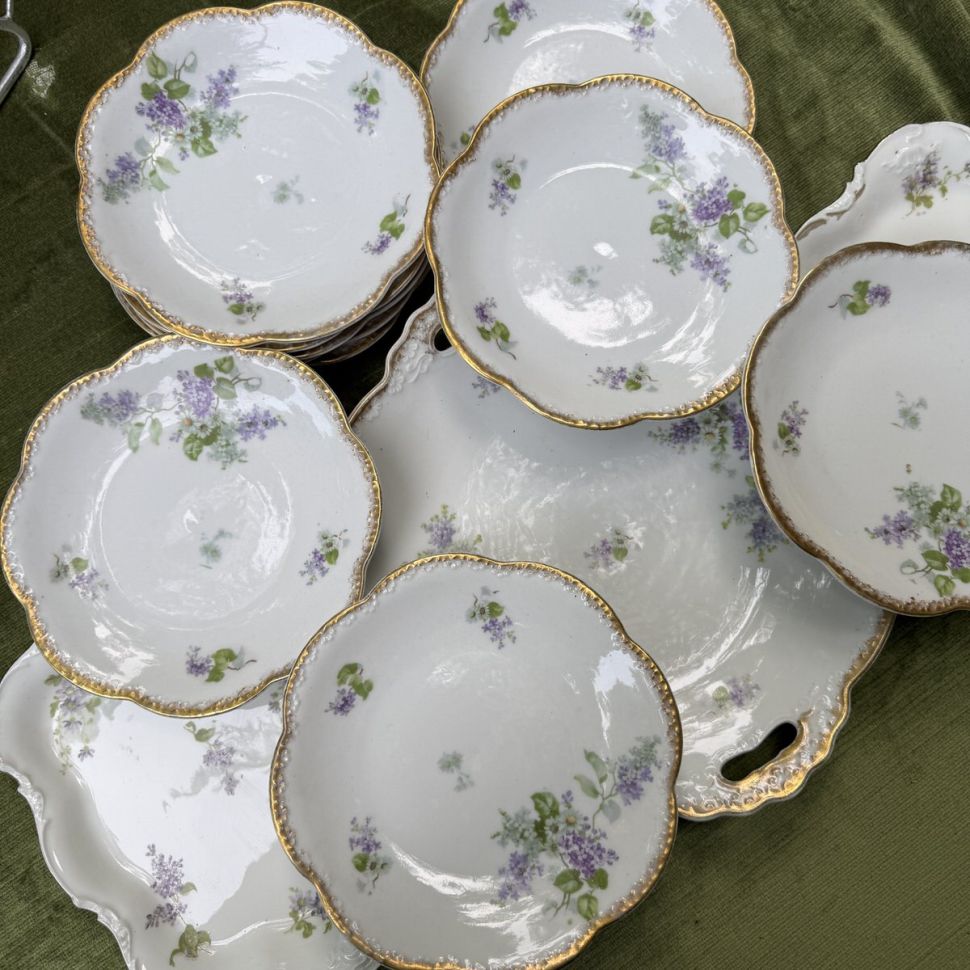 Тарелка Limoges Haviland набор 13 предметов Франция конец XIX в.