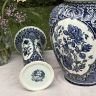 Ваза с крышкой имбирница Delft 46 см Голландия большая
