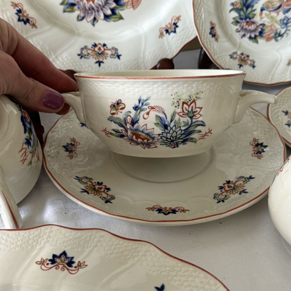 Блюдце Boch la Louviere Rhodes 19 см Бельгия