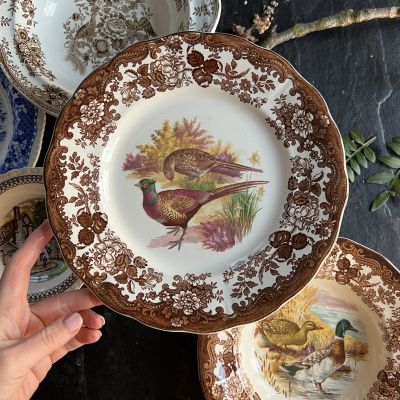 Тарелка 25 см The Royal Worcester Group Palissy Game Series Англия