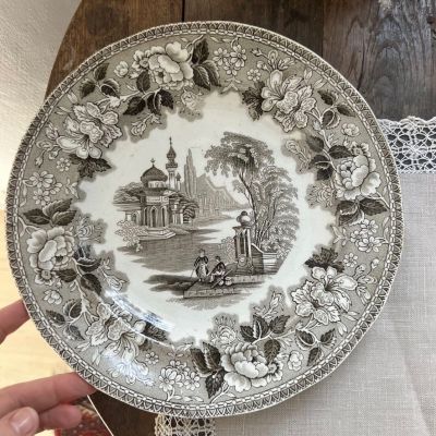 Тарелка J.Marshall&Co Bosphorus 24 см Англия 120 лет