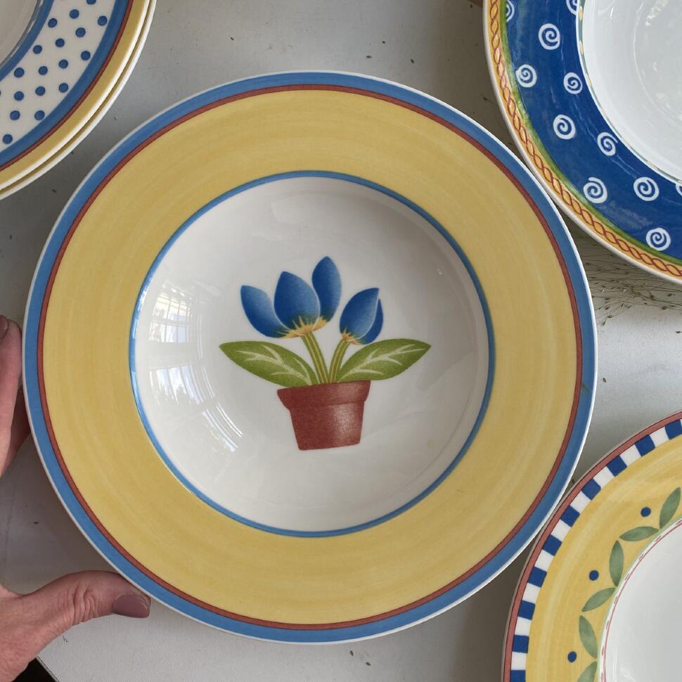 Тарелка глубокая 24 см Twist-Dora фарфор Германия