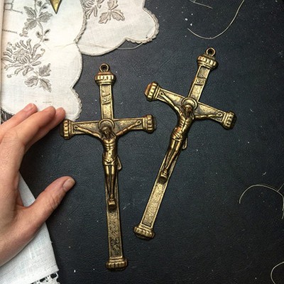 Распятие латунное