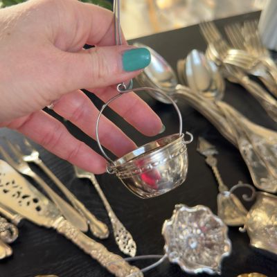 Ситечко для чая 5 см серебрение