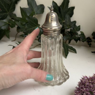 Сифтер 15 см стекло серебрение уценка