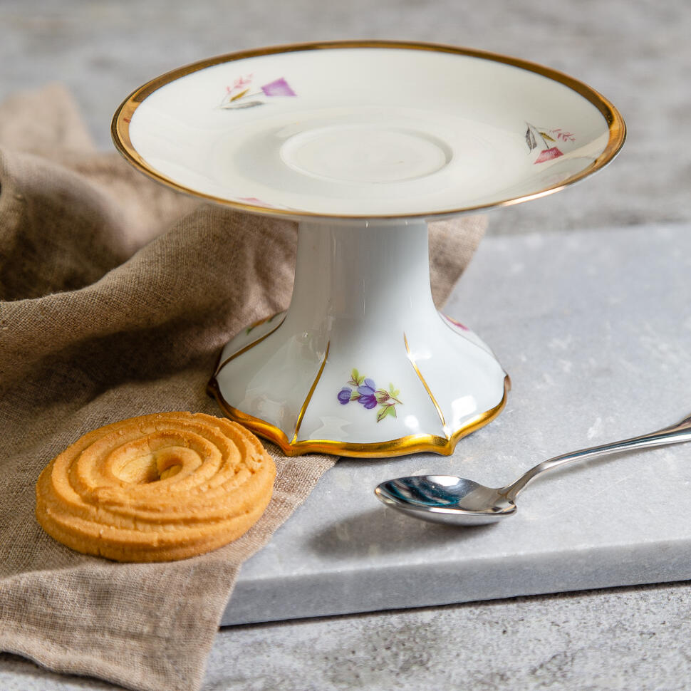 Подставка на ножке для печенья 9 см Германия (склейка)