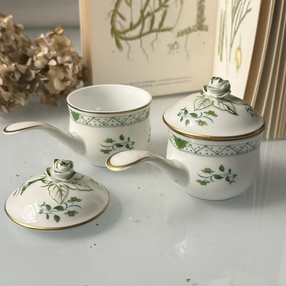 Чашка с крышкой Limoges 130 фарфор Франция