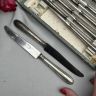 Нож столовый 21 см Antipouille Depose серебрение сталь Франция