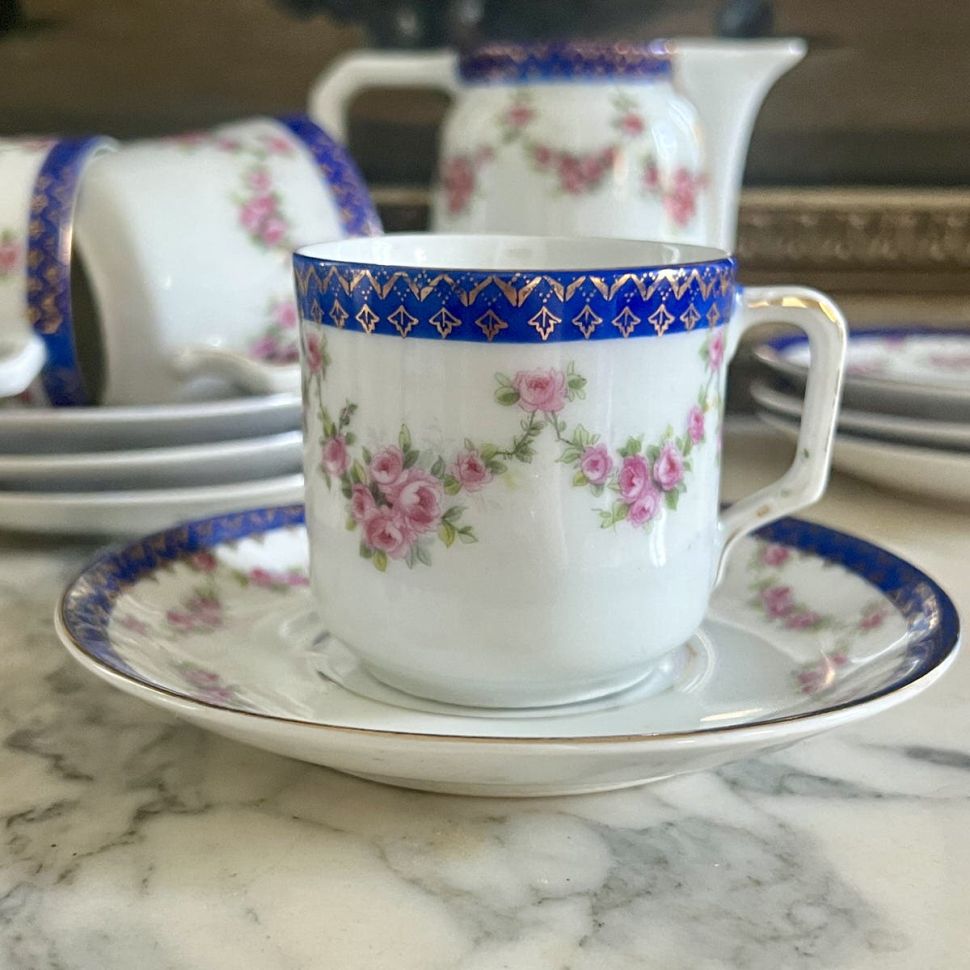 Кофейная пара Limoges 110 мл фарфор Франция