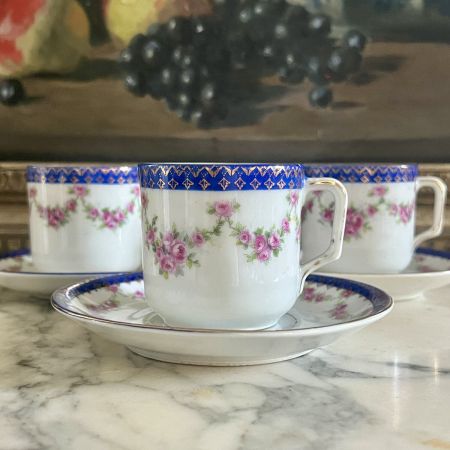 Кофейная пара Limoges 110 мл фарфор Франция