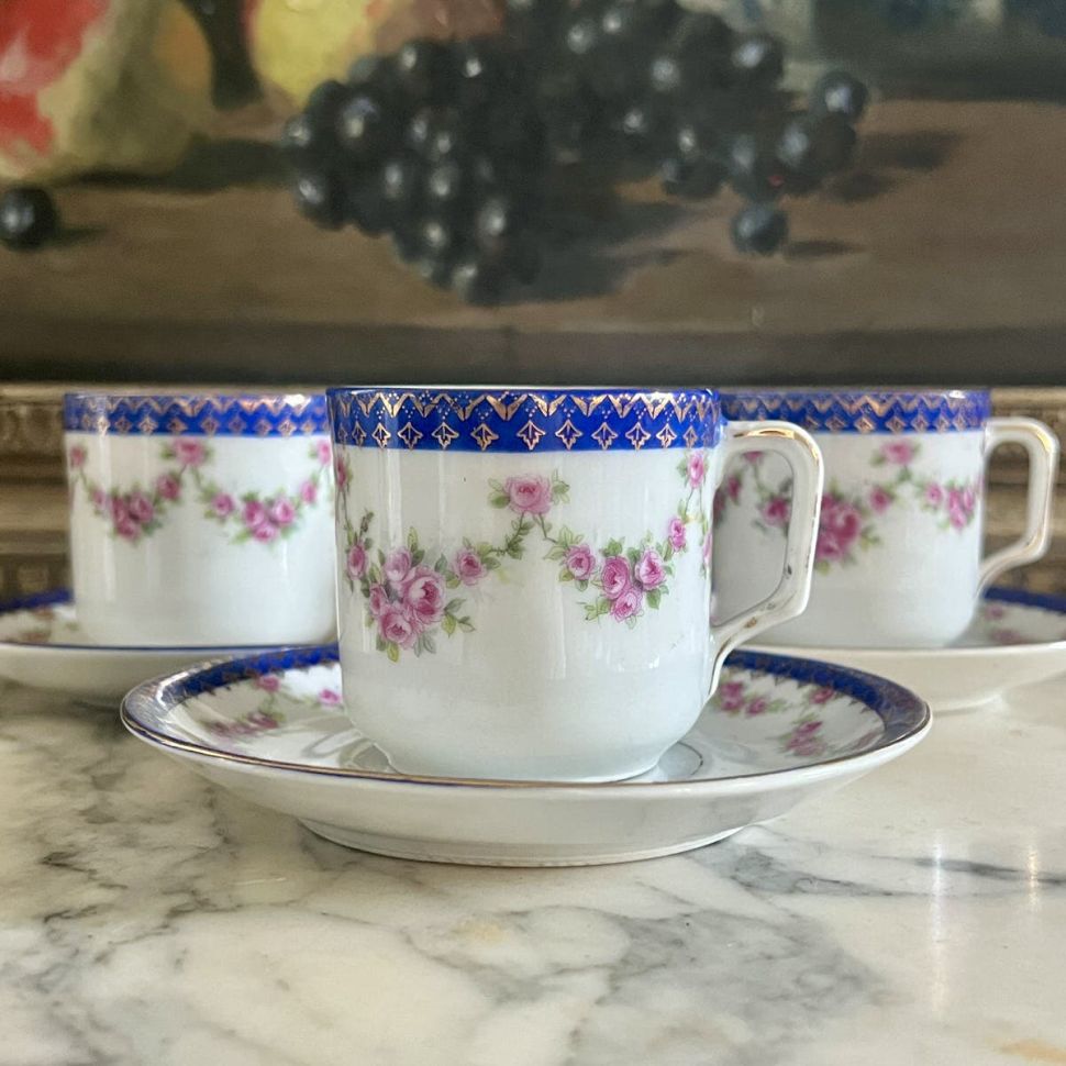 Кофейная пара Limoges 110 мл фарфор Франция