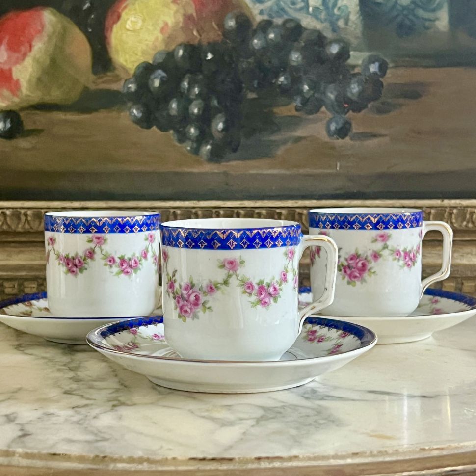 Кофейная пара Limoges 110 мл фарфор Франция