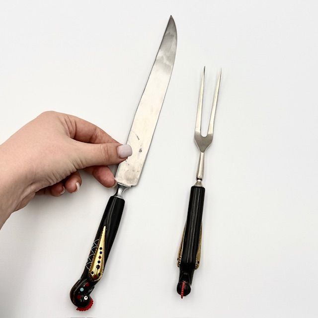 Нож и вилка для мяса Alfred Haddad Жар-птица набор 2 предмета