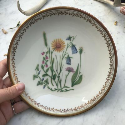 ​Тарелка 19 см Karlskrona Одуванчик и Колокольчики, Швеция