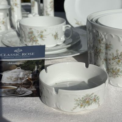 Пепельница Rosenthal Monbijou Полевые цветы 10 см Германия  