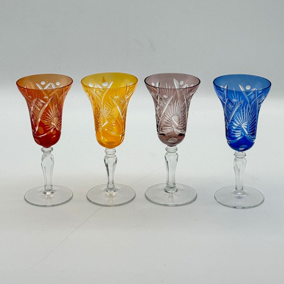 Бокал Anna Hutte набор Арлекин 4 шт. 120 мл накладной хрусталь Германия