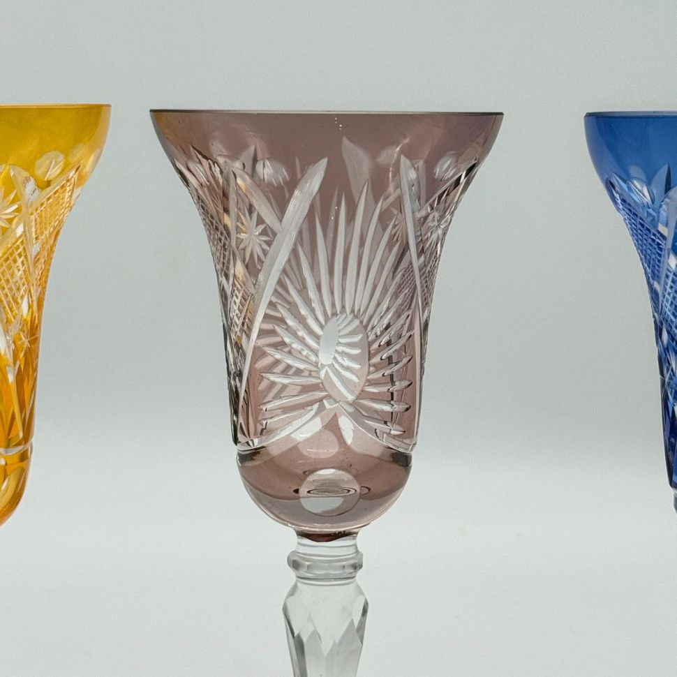 Бокал Anna Hutte набор Арлекин 4 шт. 120 мл накладной хрусталь Германия