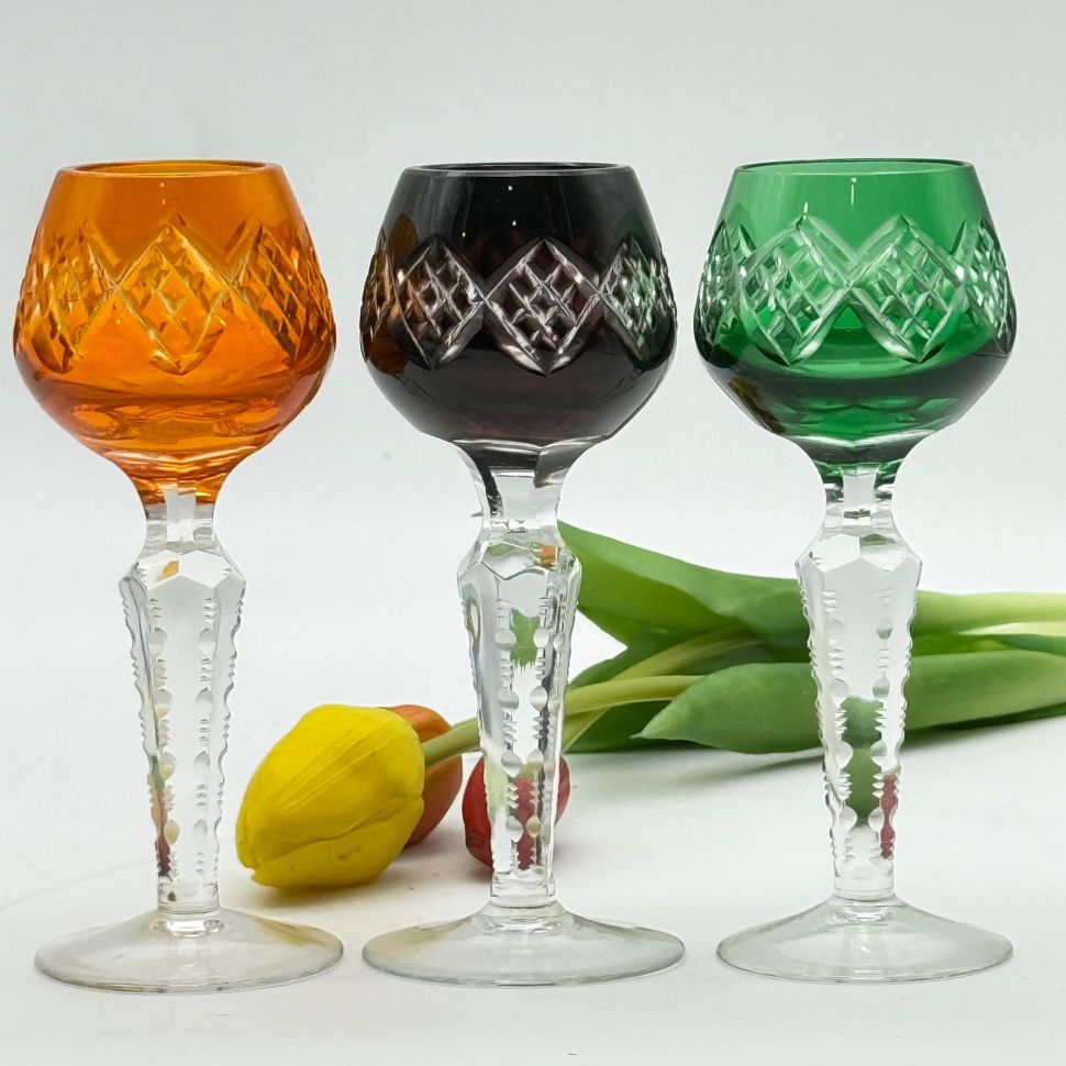 Рюмка Anna Hutte набор 3 шт. 50 мл накладной хрусталь Германия