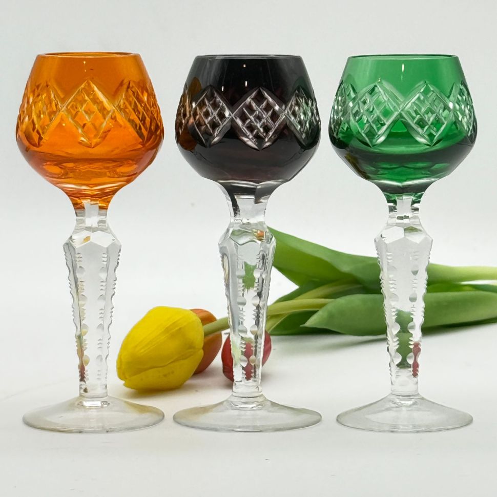 Рюмка Anna Hutte набор 3 шт. 50 мл накладной хрусталь Германия