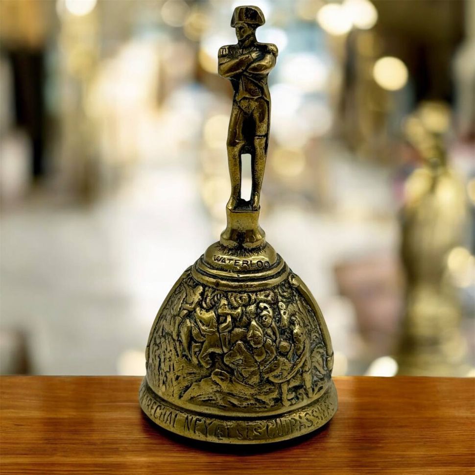 Колокольчик настольный Наполеон латунь